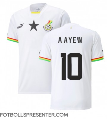 Ghana Andre Ayew #10 Hemma Matchtröja VM 2022 Kortärmad
